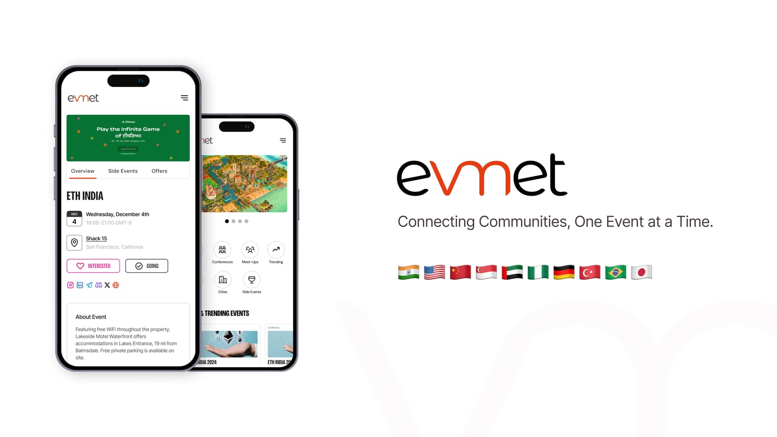 Evmet — product screenshot